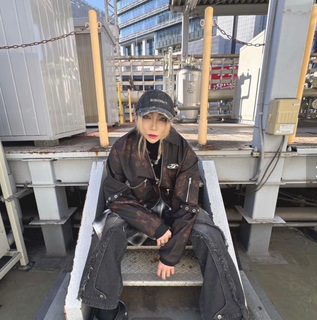 新品.未使用　BARCON PUレザーブルゾン グランジ　Y2K