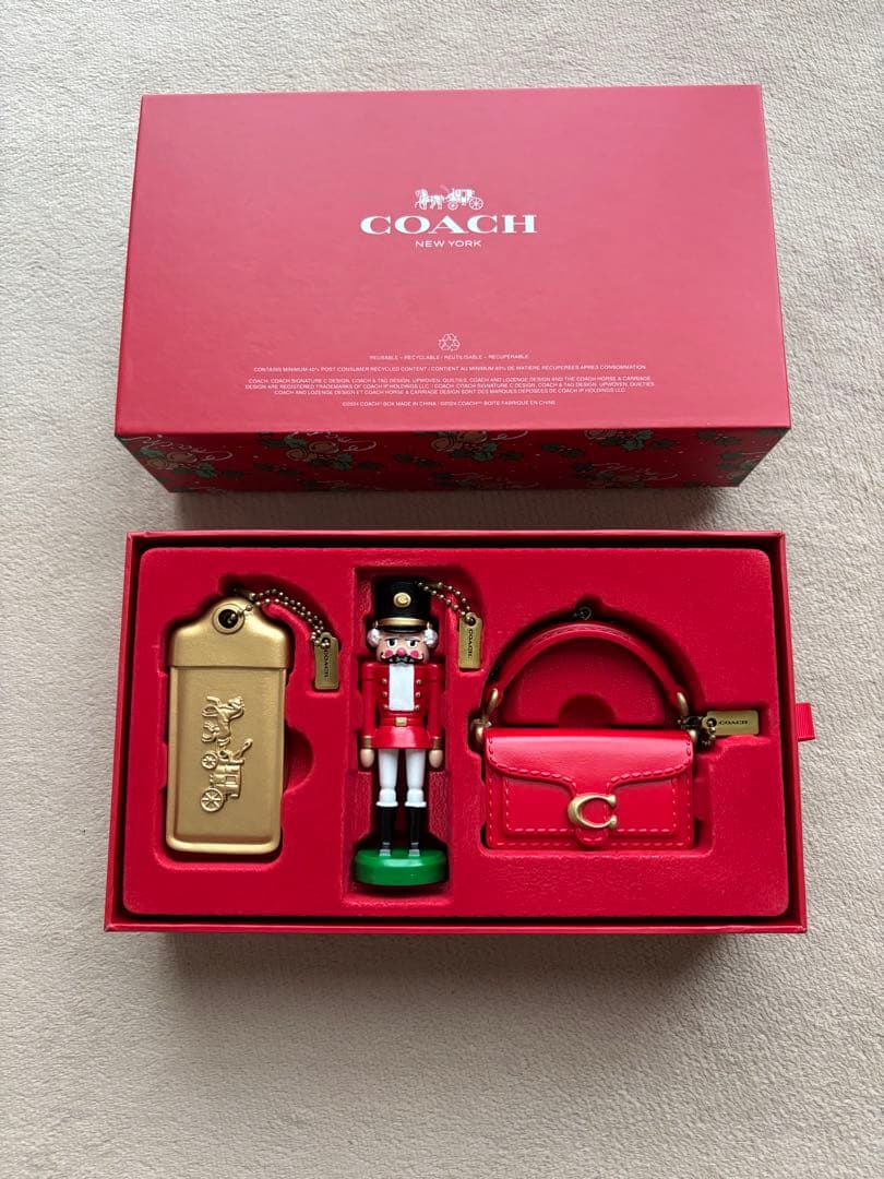 コーチ　ノベルティ　非売品　新品未使用　クリスマスオーナメント3点セット