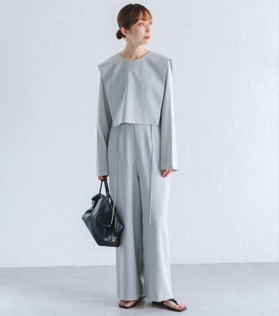 【お正月価格★】NOBLE バックオープンレイヤードオールインワン