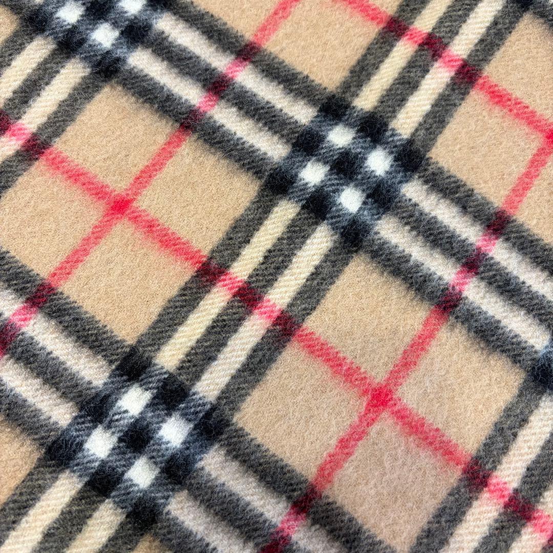 美品 Burberry バーバリー マフラー カシミヤ イギリス製 ノバチェック