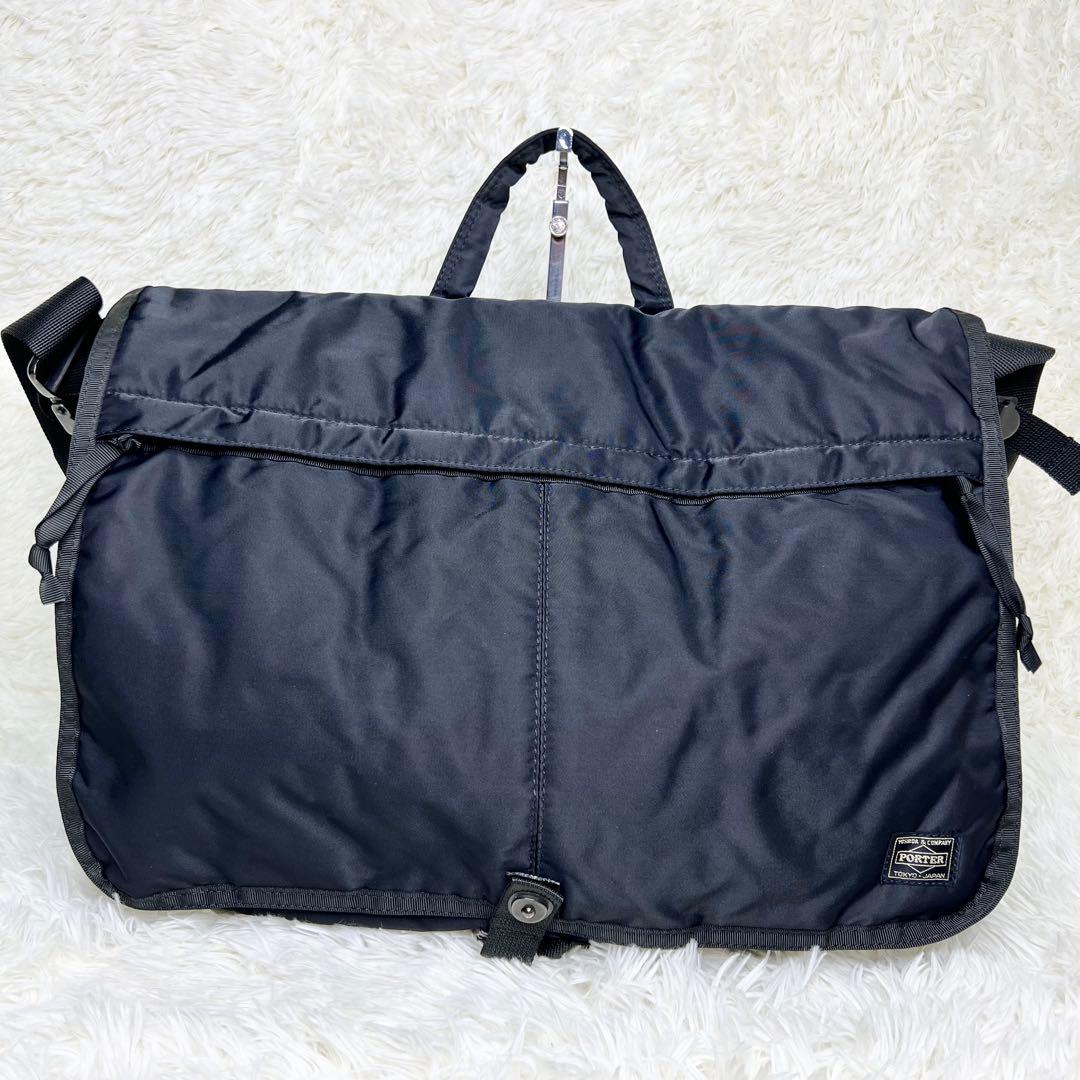 美品 PORTER × cmpd コラボ メッセンジャーバッグ 2way 黒