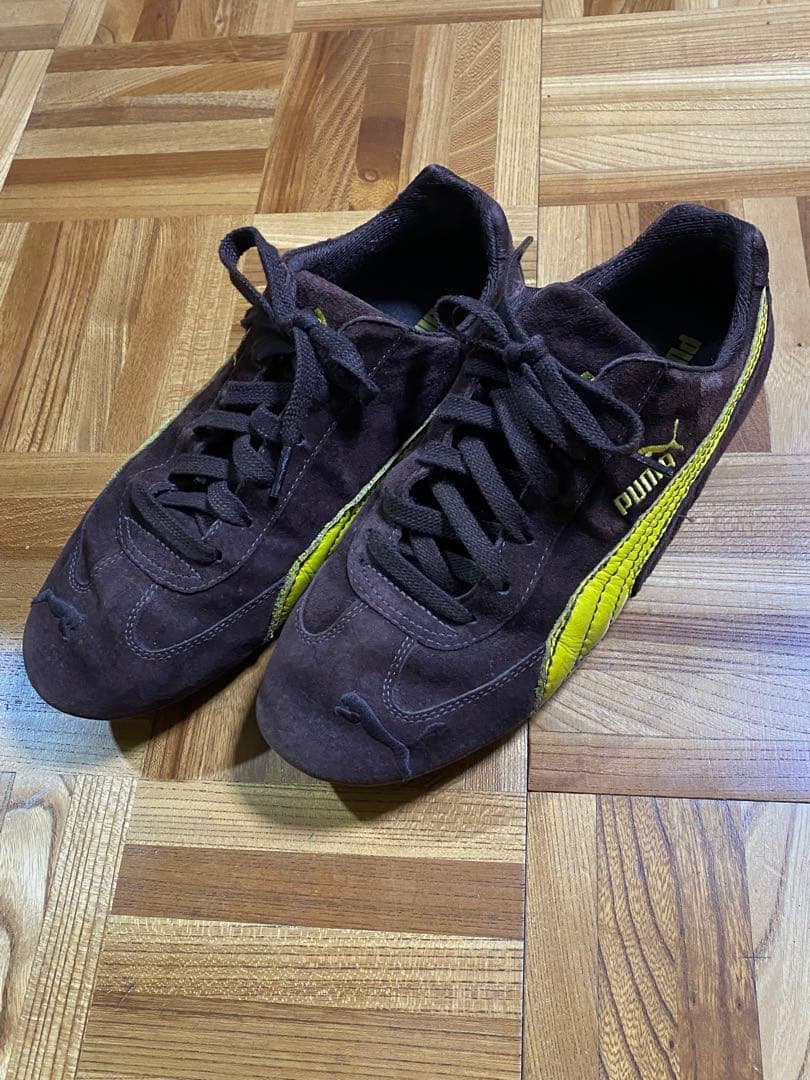 ryoo 　PUMA スピードキャット　ブラウン✖️イエロー