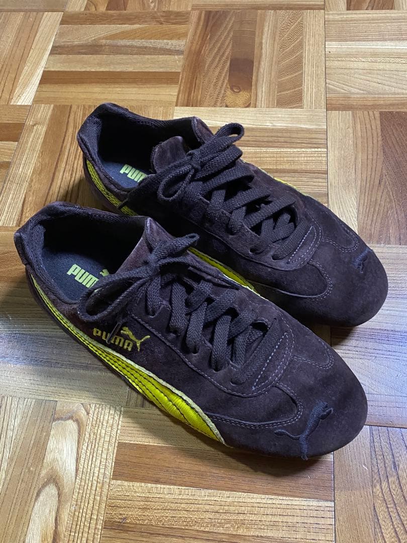 ryoo 　PUMA スピードキャット　ブラウン✖️イエロー
