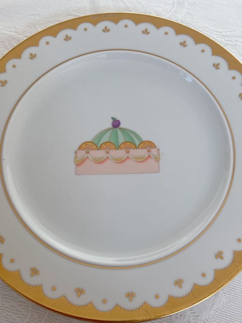 ブルガリ　dolci deco プレート　22.5センチ