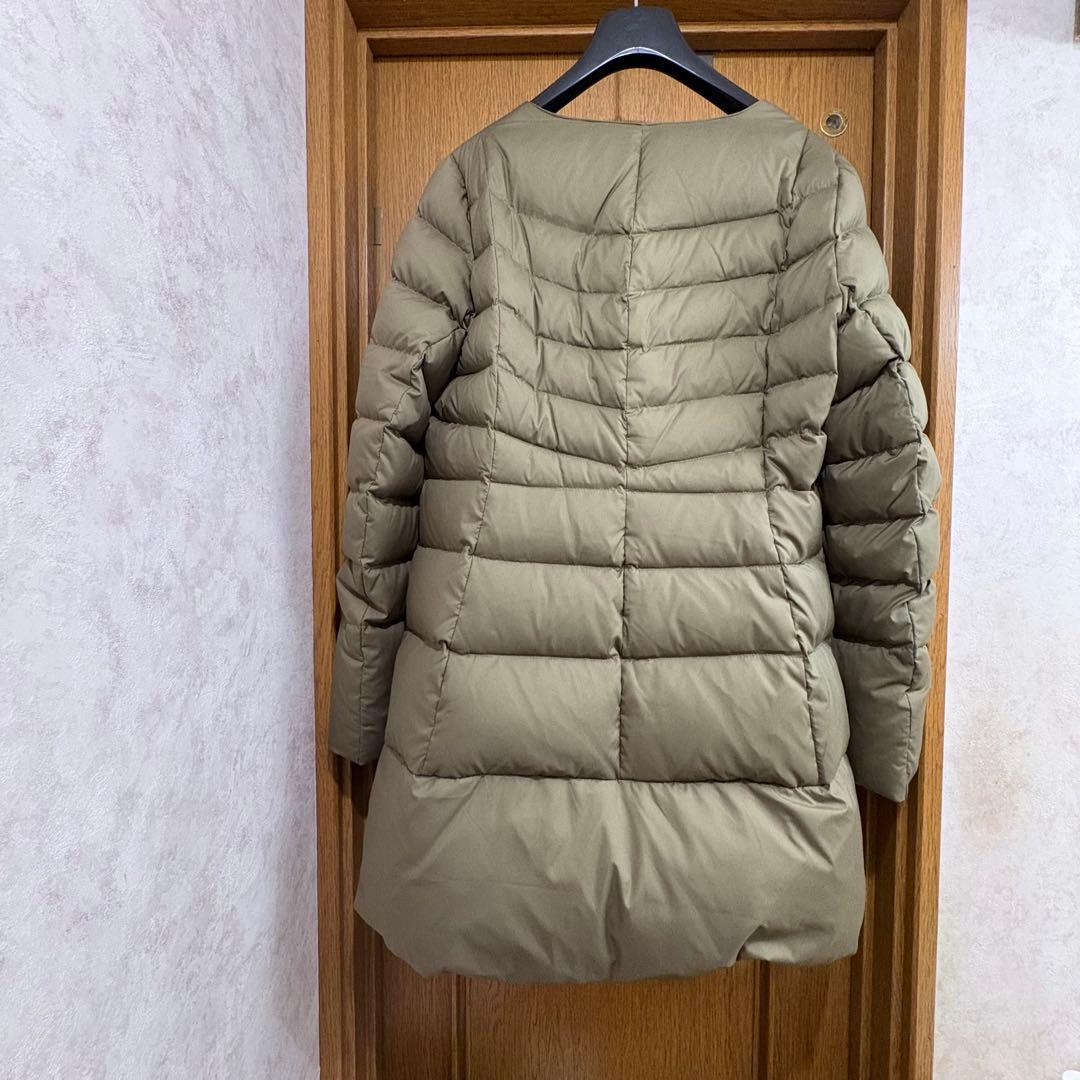 美品FILA GOLF フード取り外し可2wayダウンジャケット　カーキ　L L