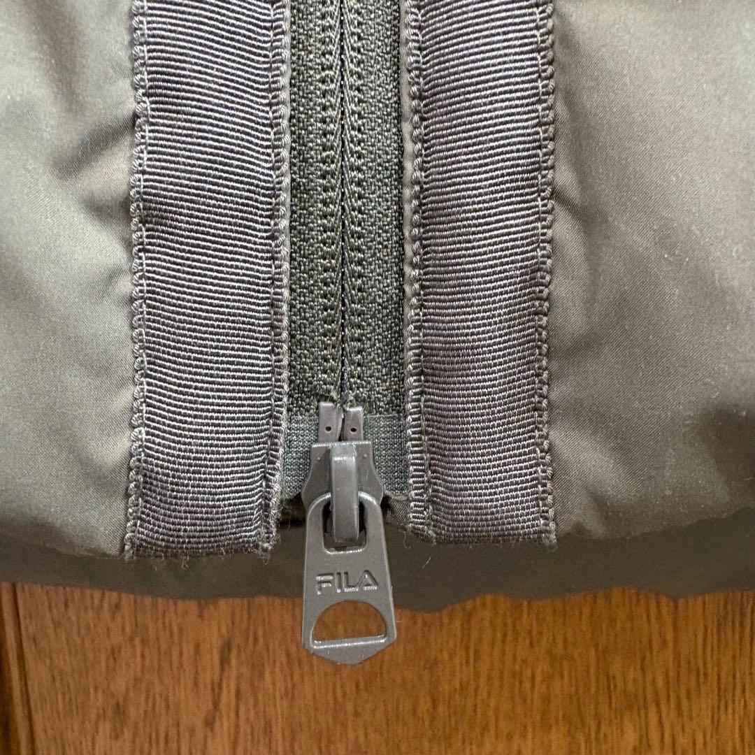 美品FILA GOLF フード取り外し可2wayダウンジャケット　カーキ　L L