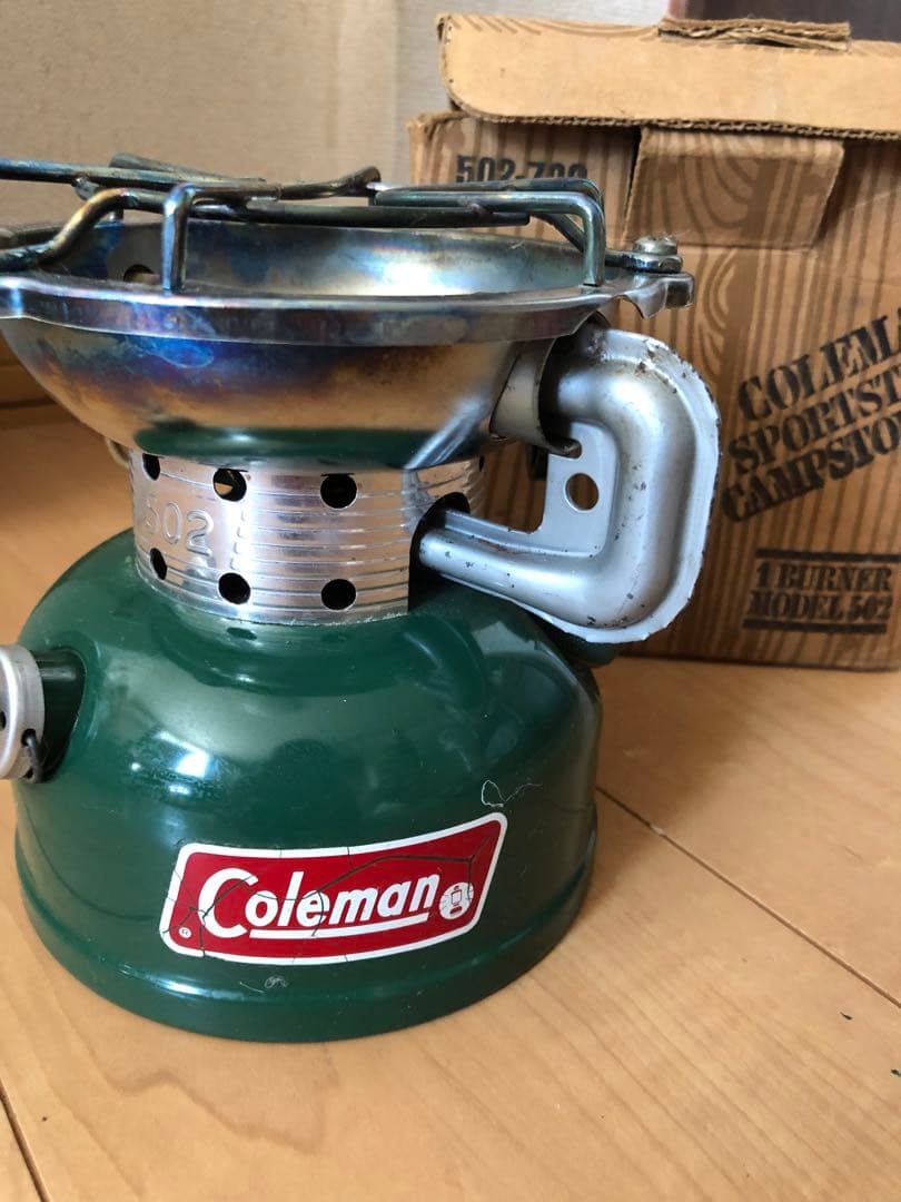 コールマン502 2レバー　ビンテージ　81年12月