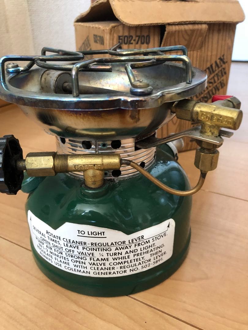 コールマン502 2レバー　ビンテージ　81年12月