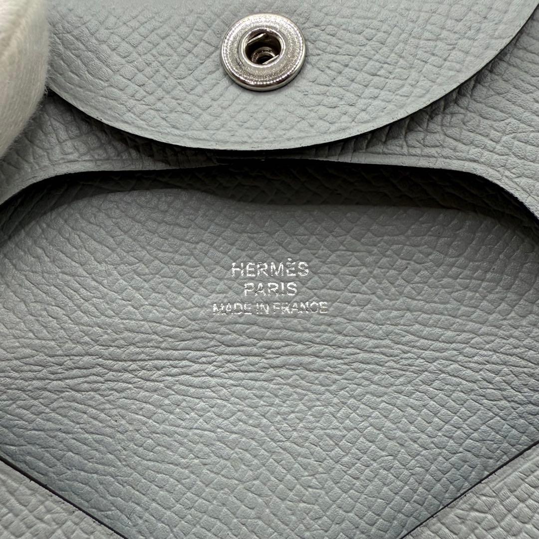 HERMES シルバー レザー ケース