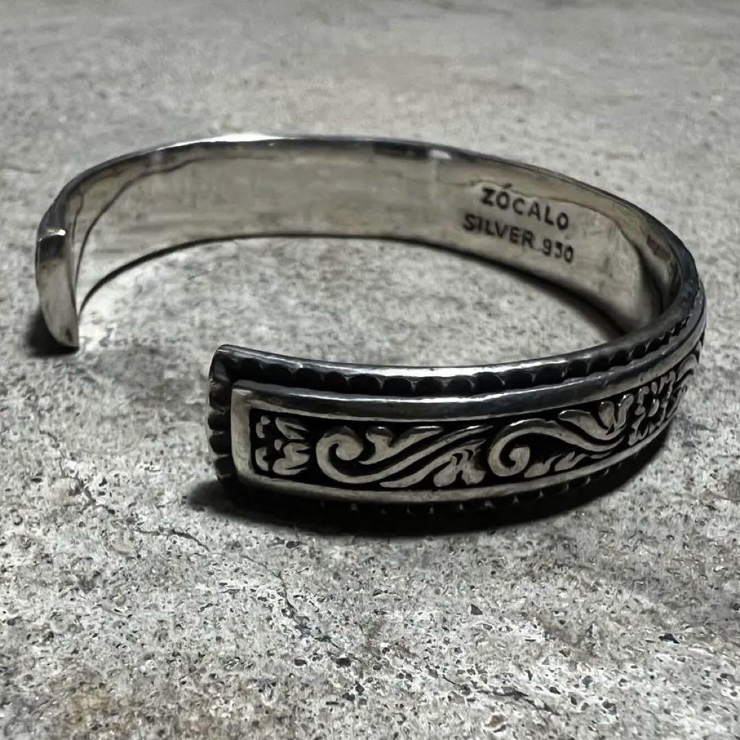 ZOCALO ソカロ ワイドアイビーバングル シルバー950 ドージェ ゴシック