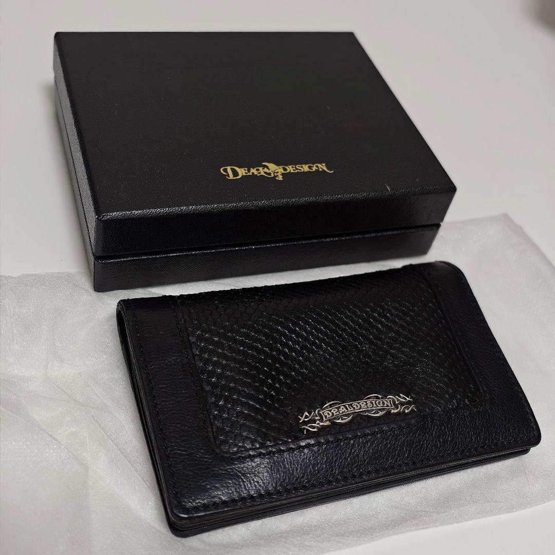 DEAL DESIGN ディールデザイン 財布 ウォレット ヘビ革 黒 パイソン