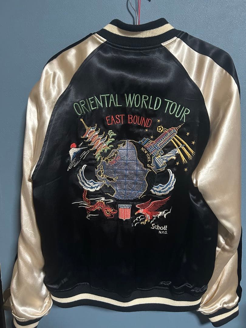 Schott ANGEL SATIN SKA JACKET/スカジャン/レーヨン