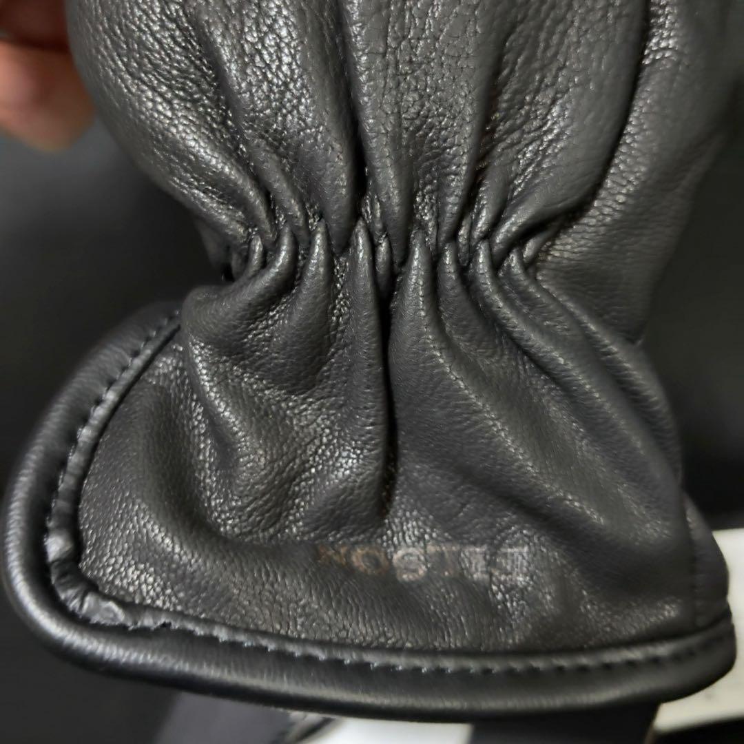 新品タグ付き FILSON ゴートレザーグローブ 手袋 フィルソン ブラック