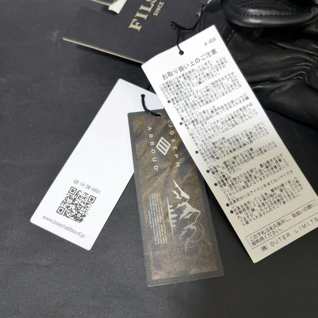 新品タグ付き FILSON ゴートレザーグローブ 手袋 フィルソン ブラック