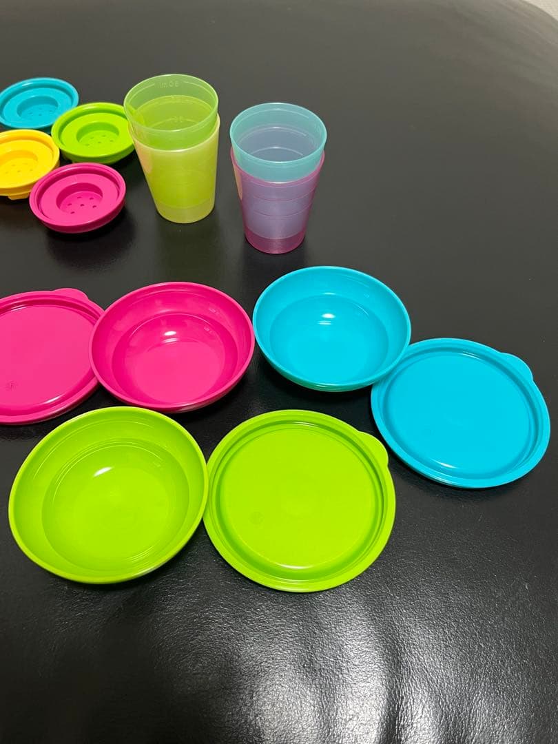 タッパーウェア　ミゼット　フラワーボウル　ソルト　ペッパー　希少