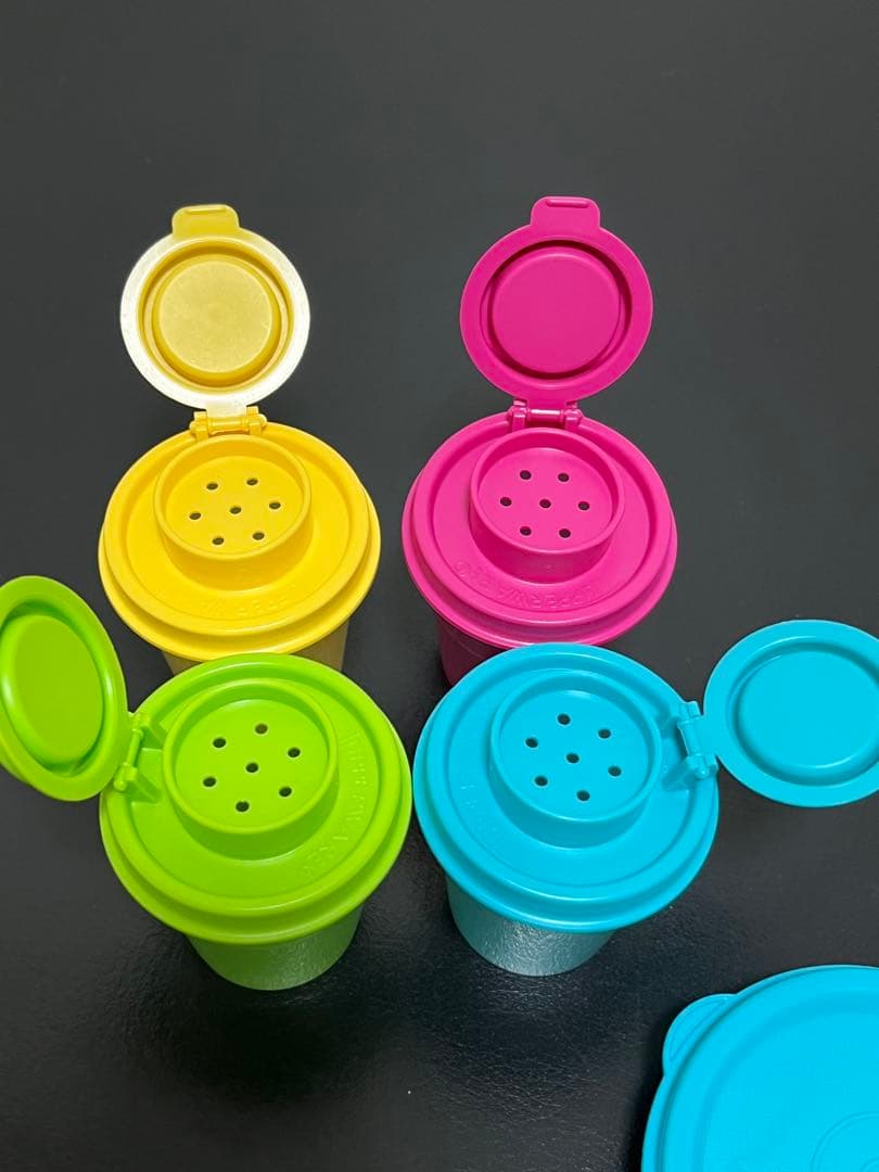 タッパーウェア　ミゼット　フラワーボウル　ソルト　ペッパー　希少