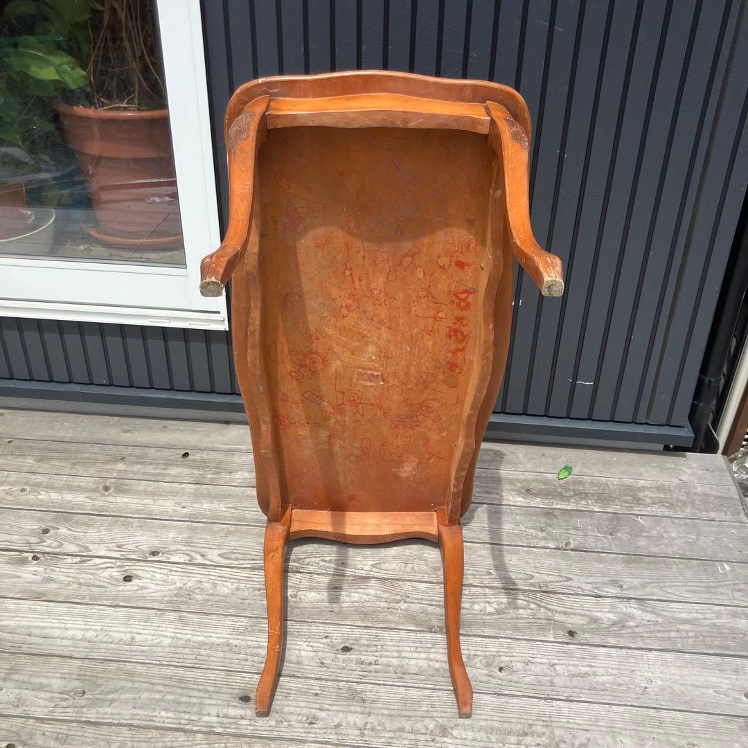 イタリアアンティーク ロココ様式 木製装飾 センターテーブル クラシック 古家具