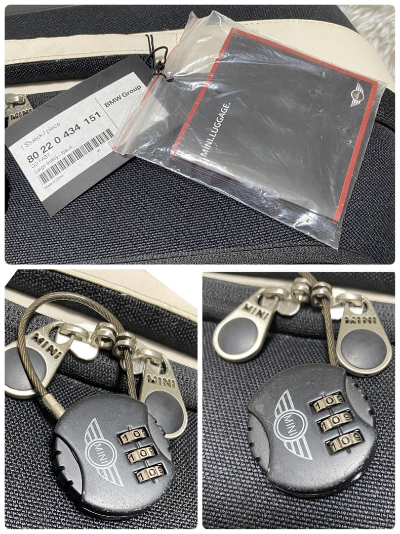 希少　 MINI キャリーケース　ブラック　ホワイト