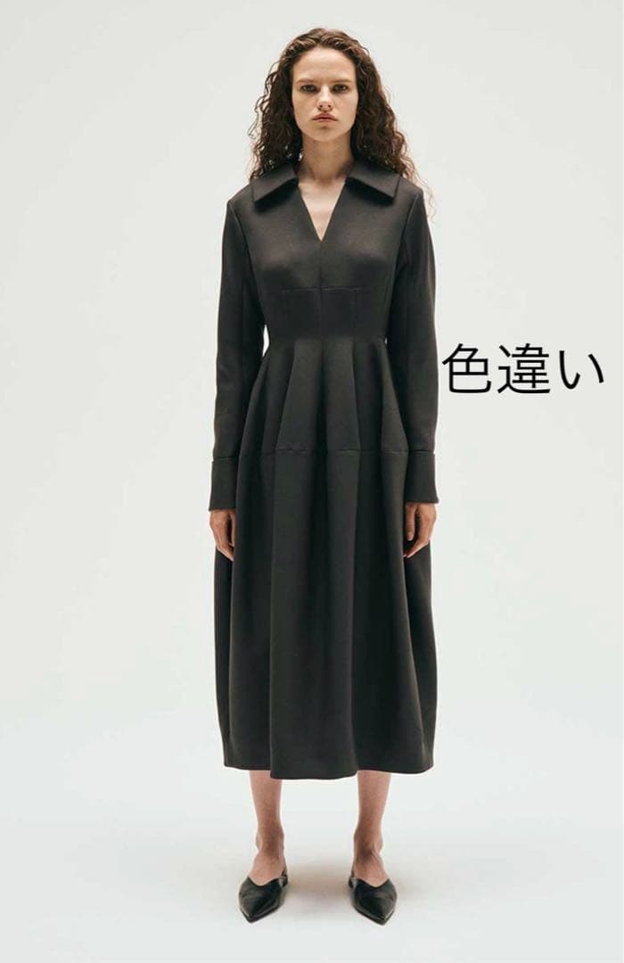 COLUMN ボリュームフォルムワンピース　ネイビー36