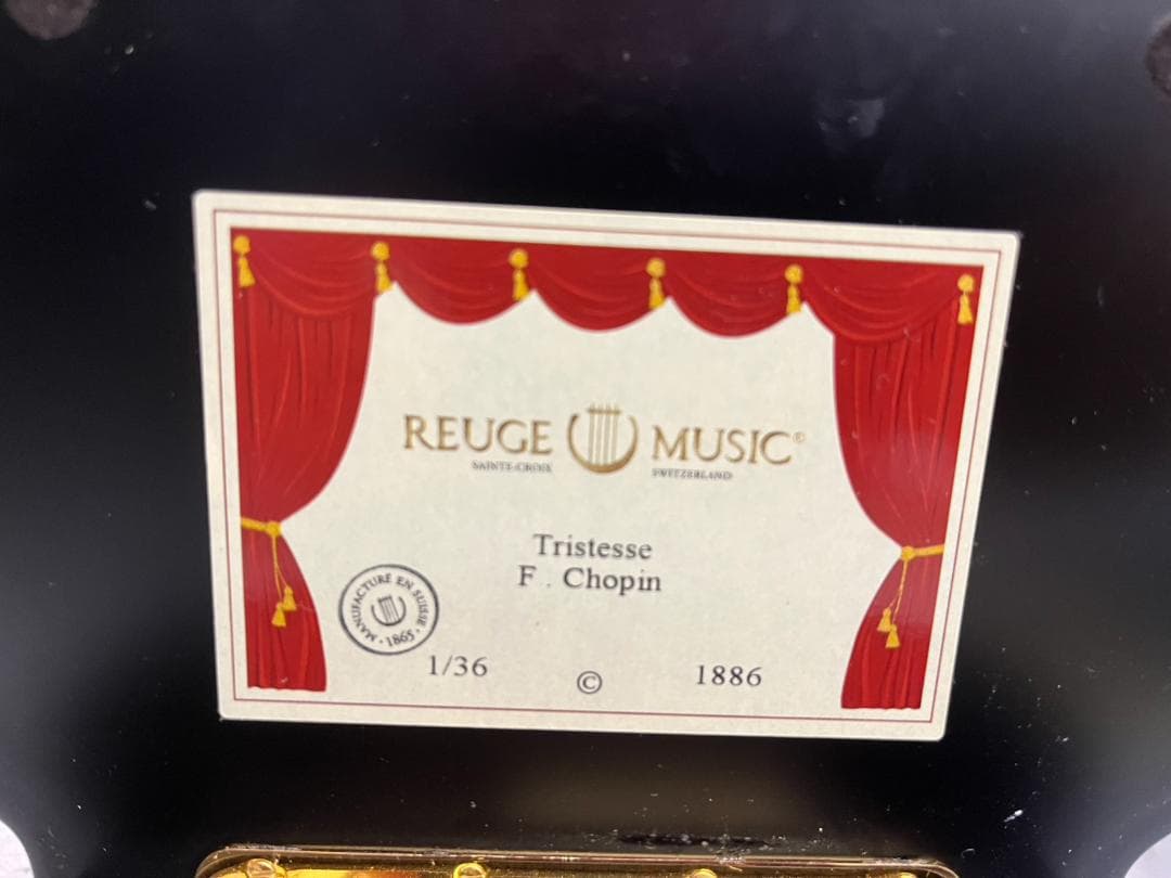 ★美品★ＲＥＵＧＥ　リュージュ　オルゴール　ショパン　36弁　スイス　高級