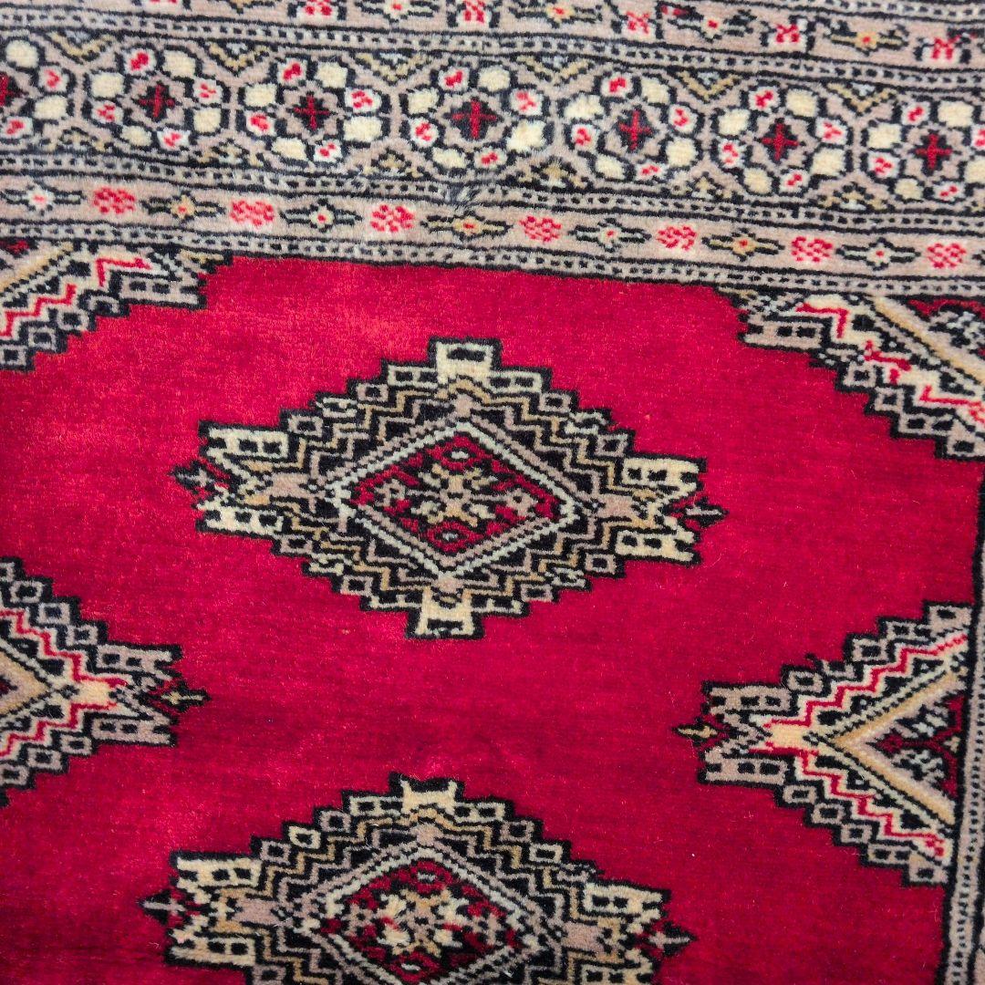 79x115cmパキスタン手織りマット(281)ギャッベ・ペルシャ・じゅうたん