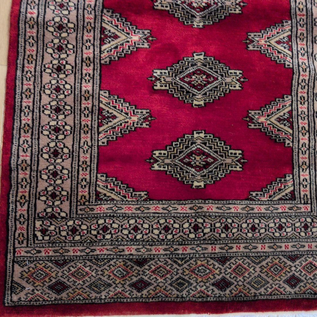 79x115cmパキスタン手織りマット(281)ギャッベ・ペルシャ・じゅうたん