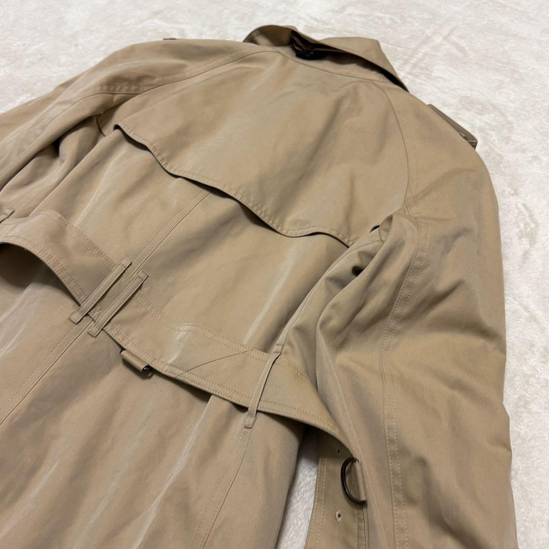 美品バーバリーロンドン　トレンチコート　ライナー付　メガチェック　44 ベージュ