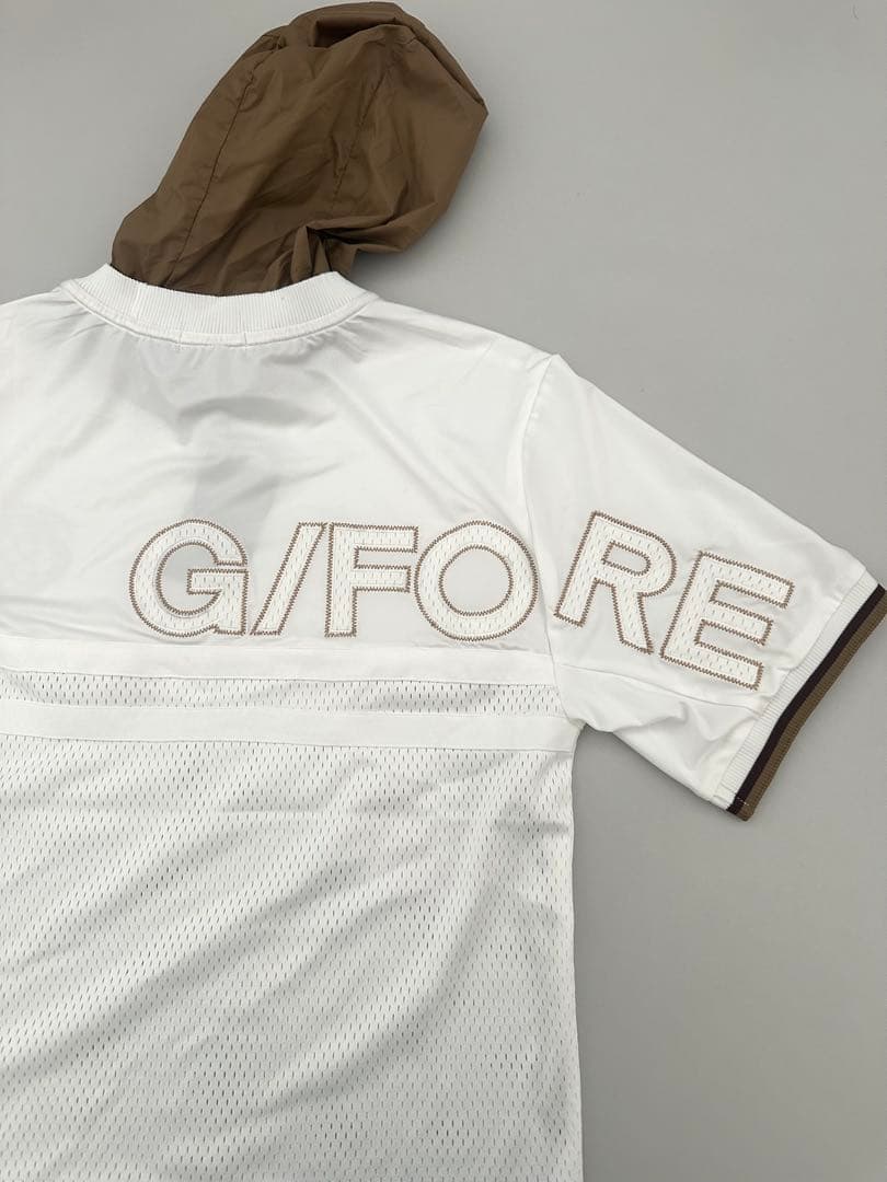 新品未使用☆新作☆G/FOREジーフォアメンズ半袖メッシュフーディーsizeXL