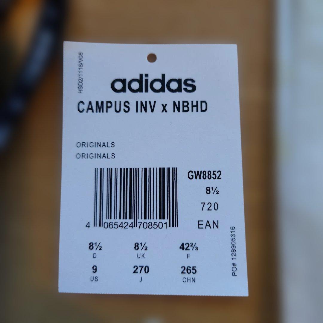 靴 NEIGHBORHOOD INVINCIBLE adidas CAMPUS 27