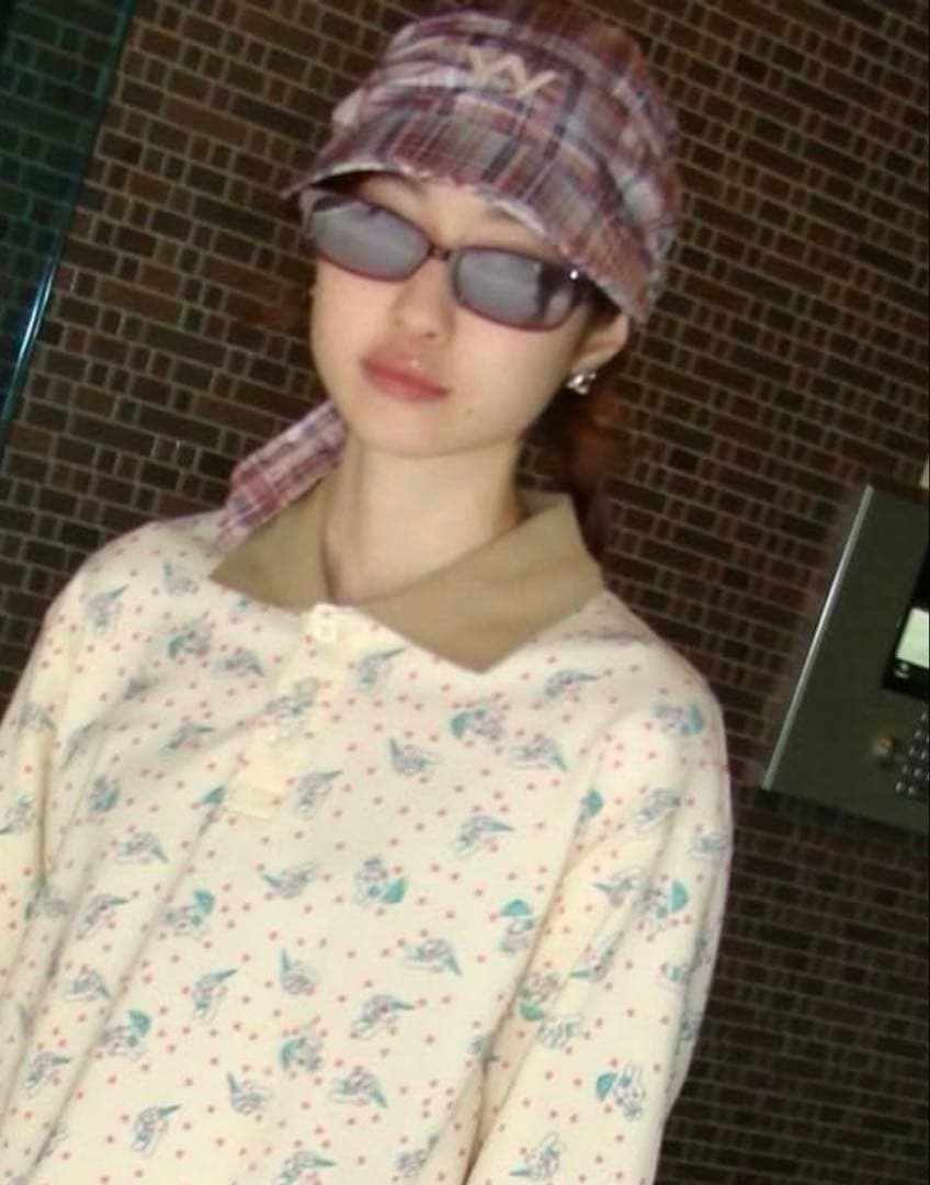 OPEN YY CHECK TIE-UP HAT KHAKI 即完売