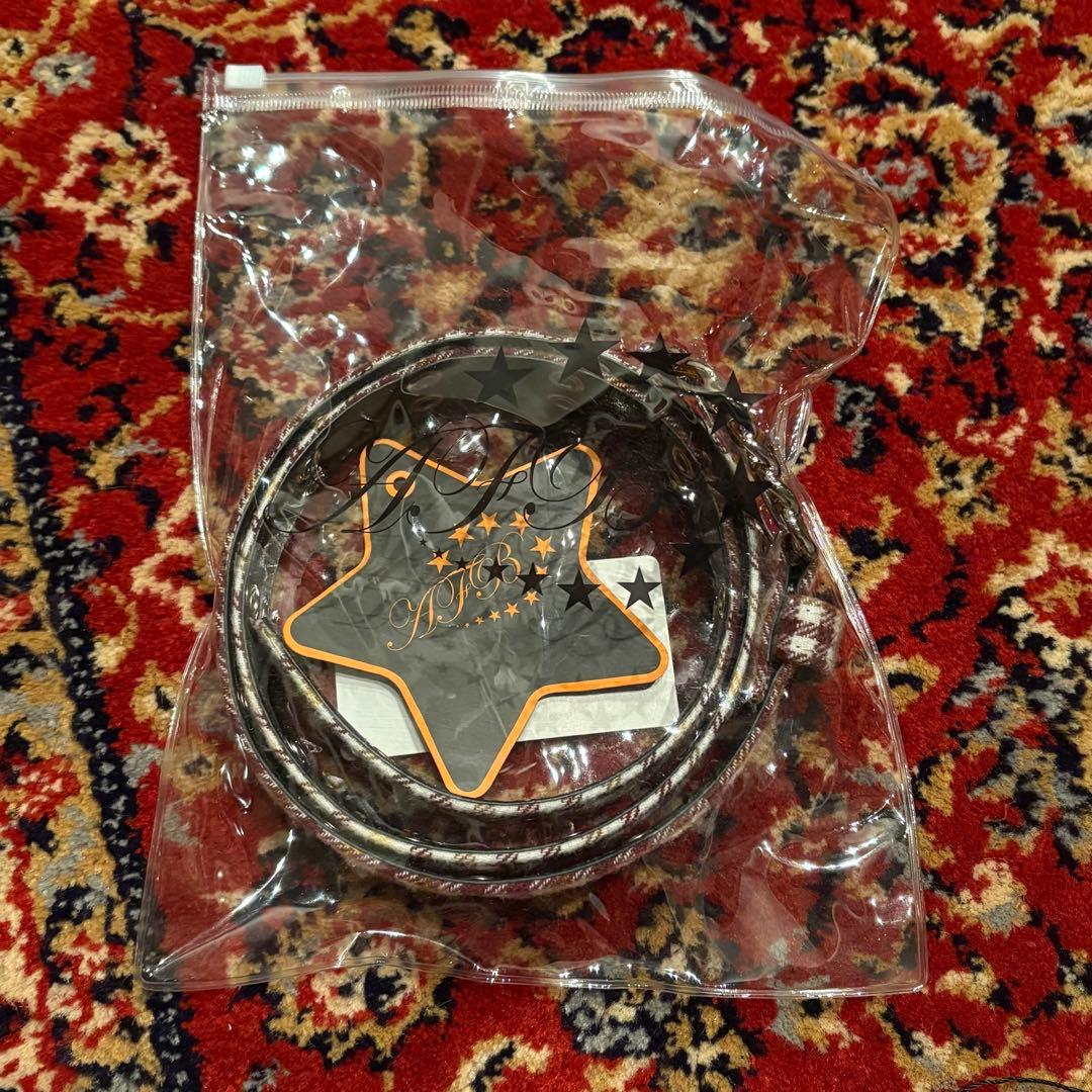 AFB FLANNEL CHECK BELT Mサイズ イエロー チェック柄