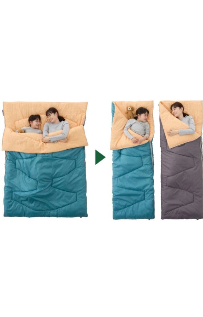 アウトドア寝具 LOGOS MINIVAN-FIT SLEEPING BAG-2 BD