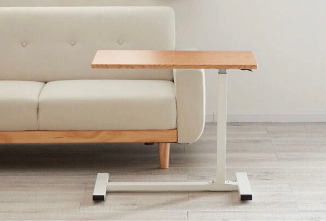 新品　昇降式サイドテーブル　テーブル