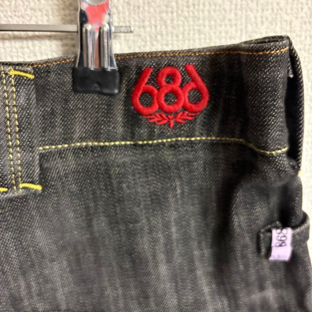レア✨希少 686×Levi's スノーボードウェア デニム生地 パンツ XL