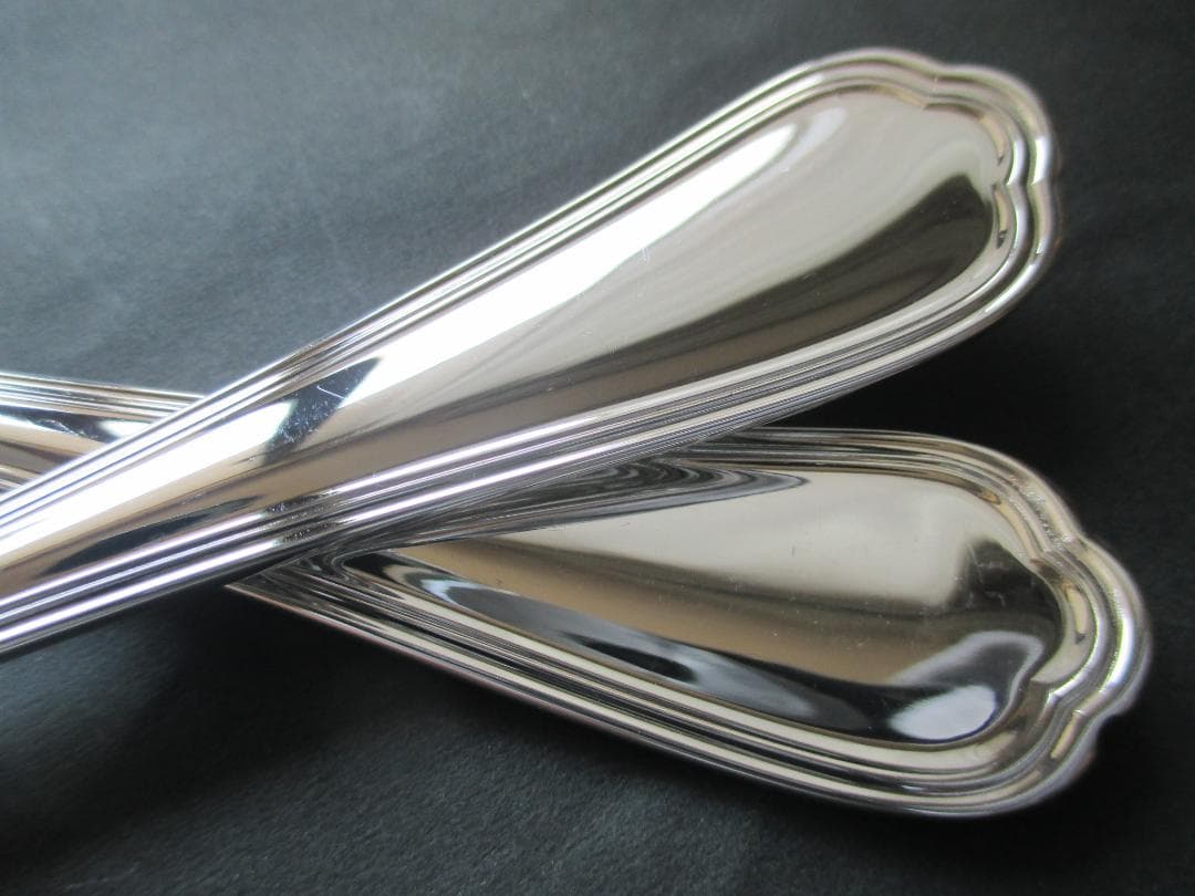 仏蘭西高級銀器クリストフルシルバー　サーバーフォーク＆スプーン２本　スパトゥール