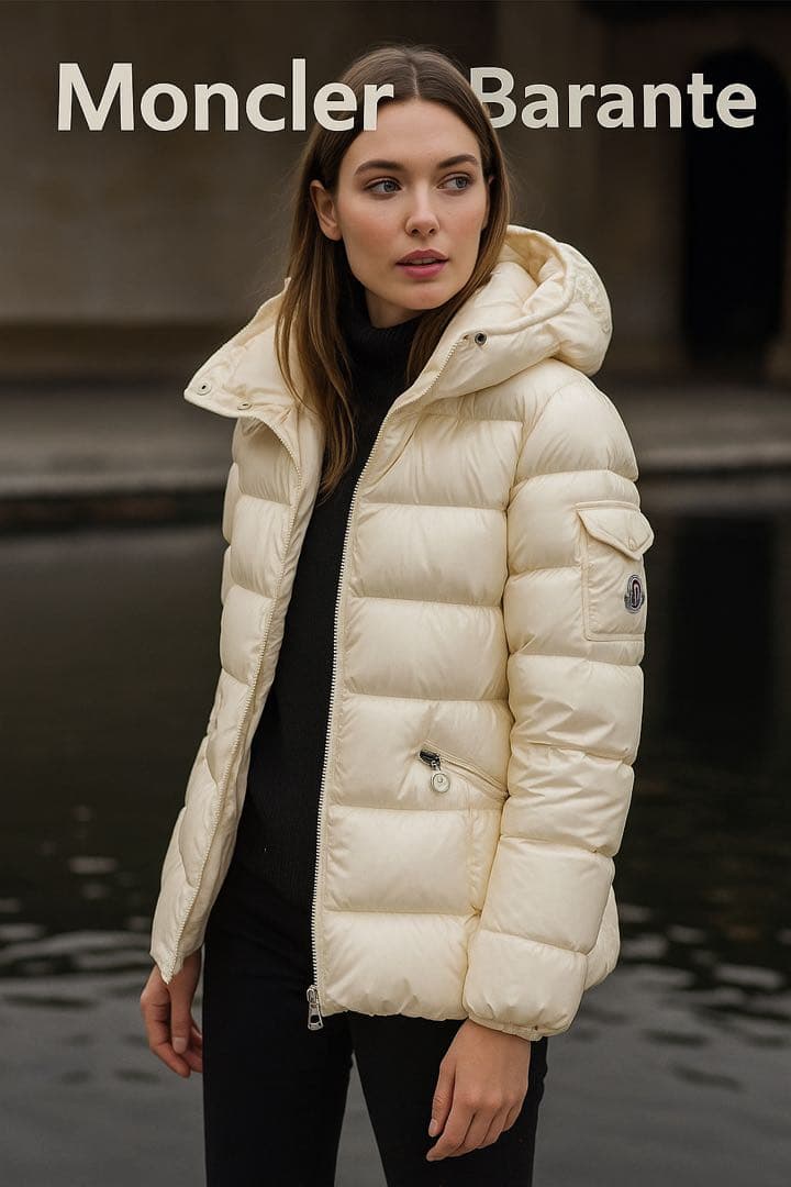 【美品】Monclerモンクレール Barante ダウンジャケット ホワイト