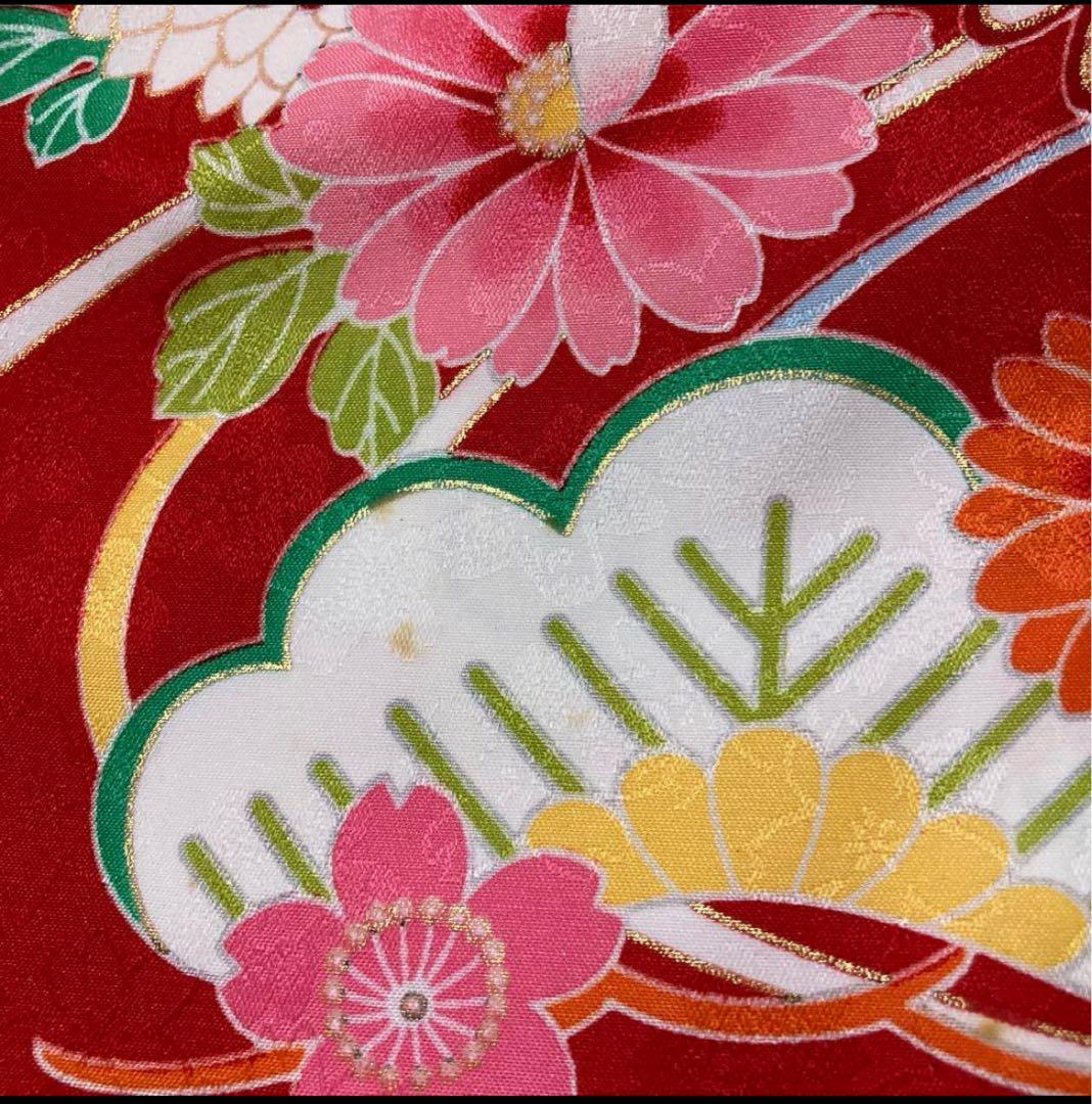 七五三　四ツ身　7歳　女児用着物フルセット