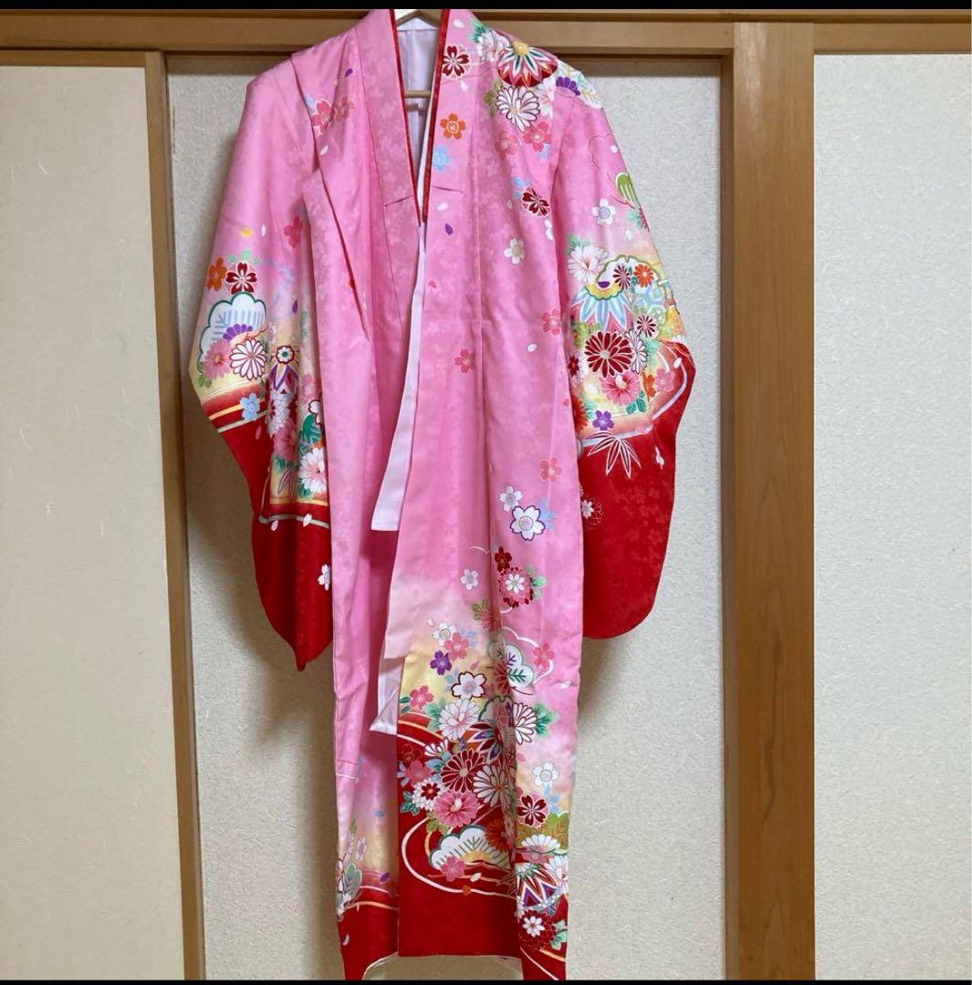 七五三　四ツ身　7歳　女児用着物フルセット