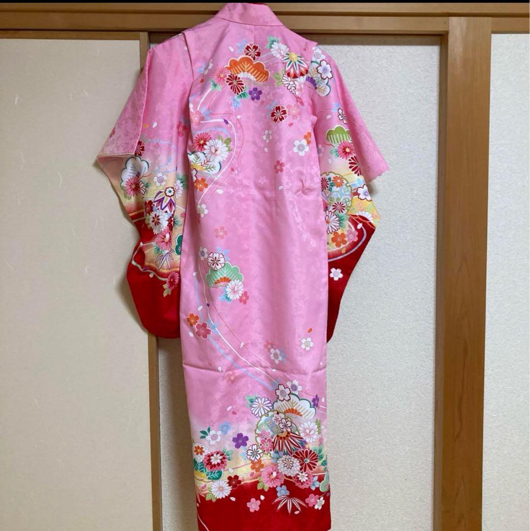 七五三　四ツ身　7歳　女児用着物フルセット