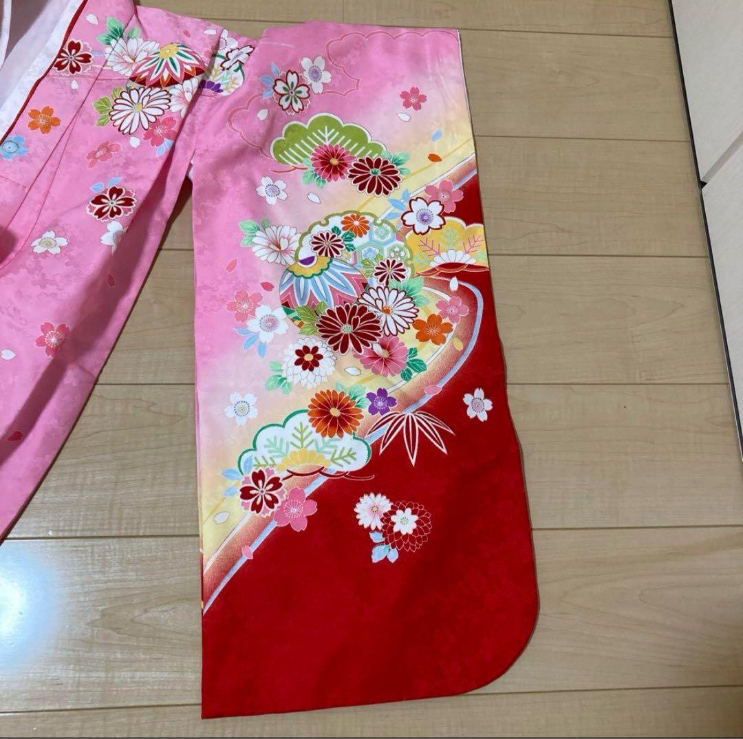 七五三　四ツ身　7歳　女児用着物フルセット