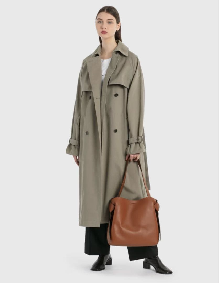 Acne Studios ダブルブレスト オーバーサイズ トレンチコート