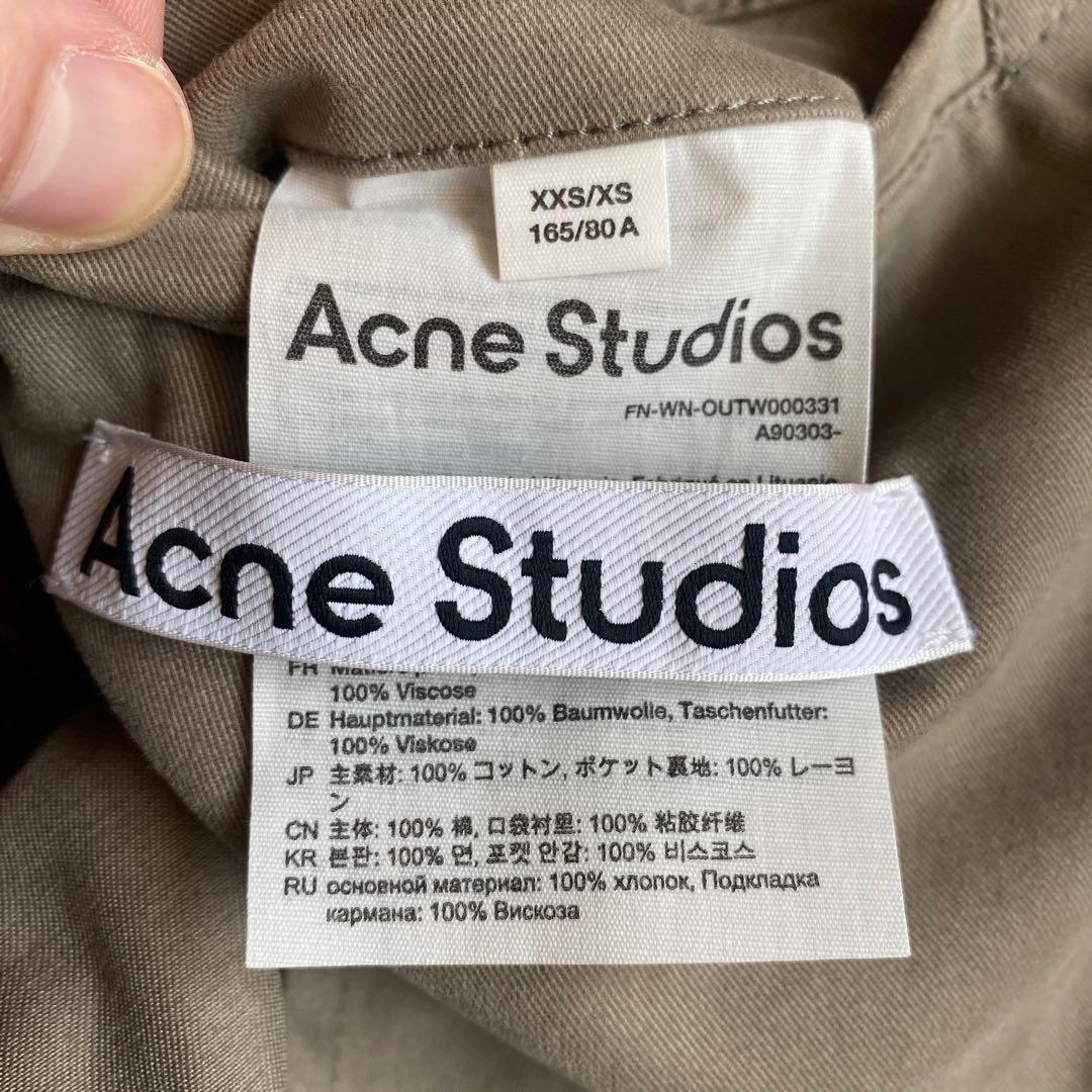 Acne Studios ダブルブレスト オーバーサイズ トレンチコート