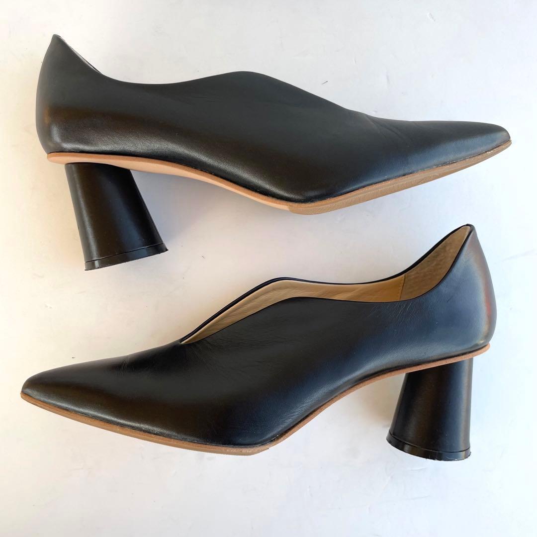 未使用級☆CLANE パンプス POINTED WAVE PUMPS 23.5