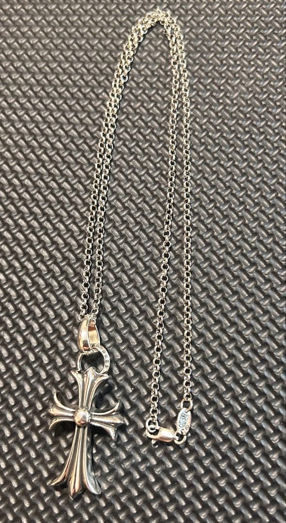 クロムハーツ ペンダントCHクロス スモール チェーン付き シルバー925 刻印