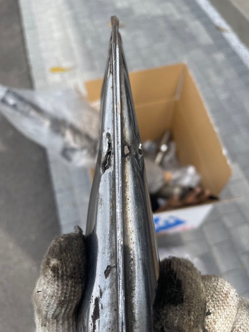 ビンテージハーレー　BUCO フィッシュテールチップ　フィッシュテールマフラー