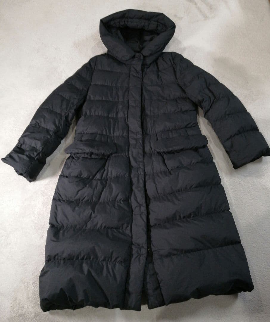ユニクロ　プラスJ　ウルトラライトダウンフーデッドコート　ブラックXL