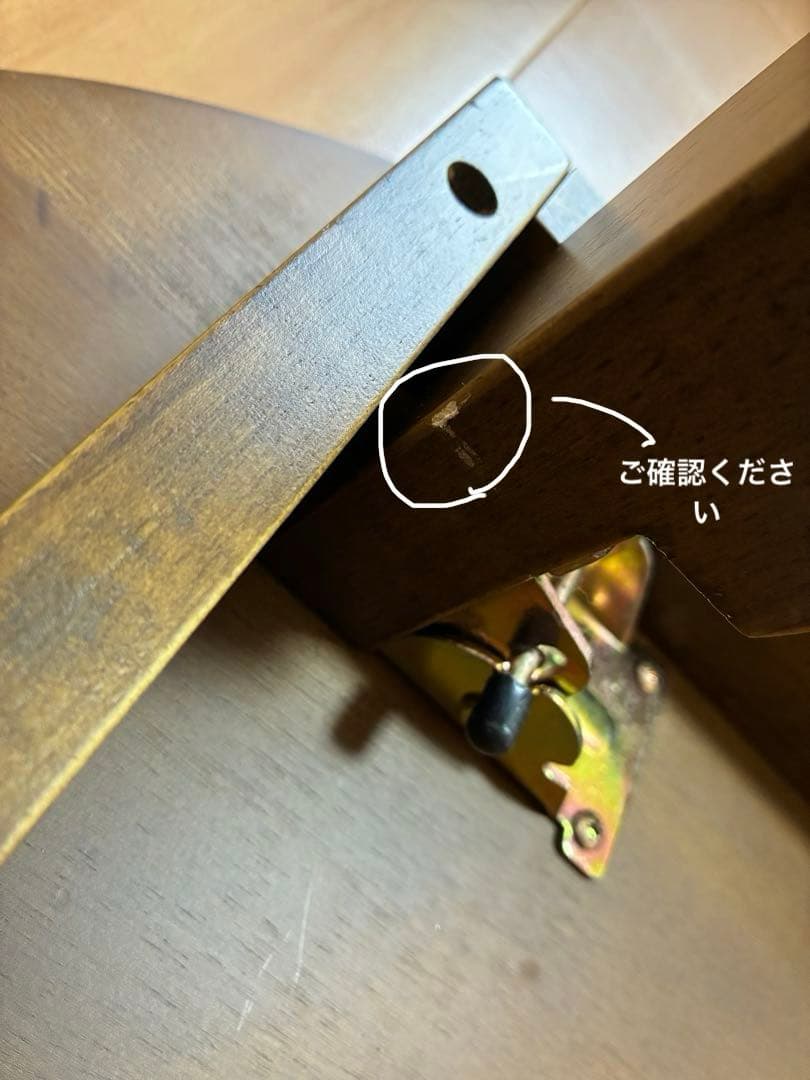 丸いちゃぶ台　折りたたみ式円形テーブル 直径70cm ダークブラウン　昭和レトロ