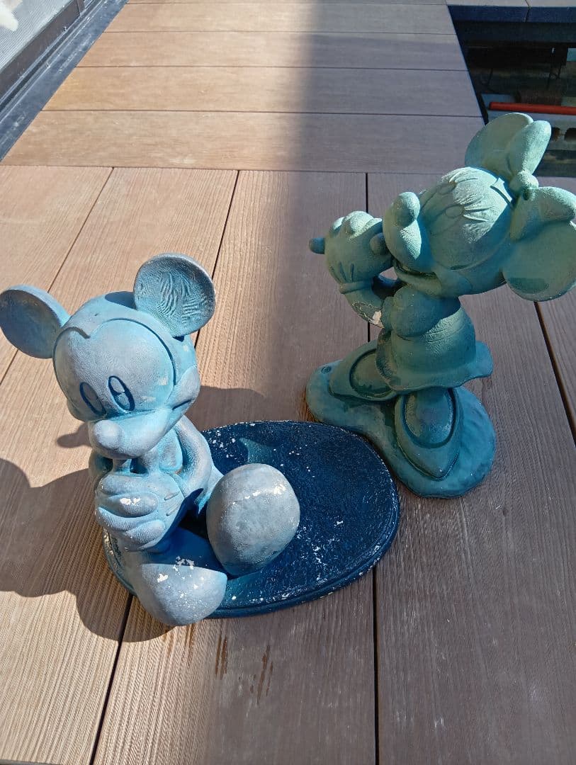 ミッキー ミニー ガーデンスタチュー