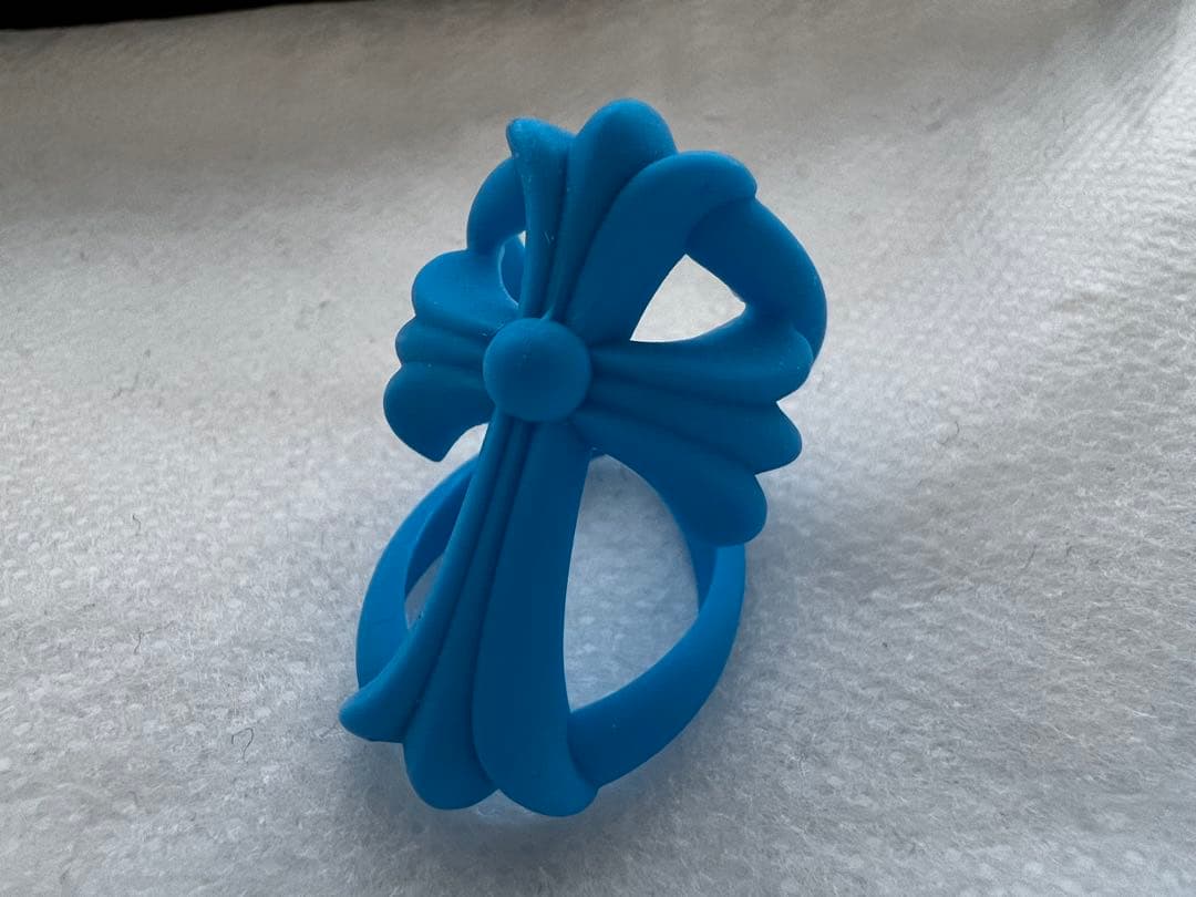 ア*ム様 クロムハーツ｜シリコンリング ブルー クロス Sサイズ