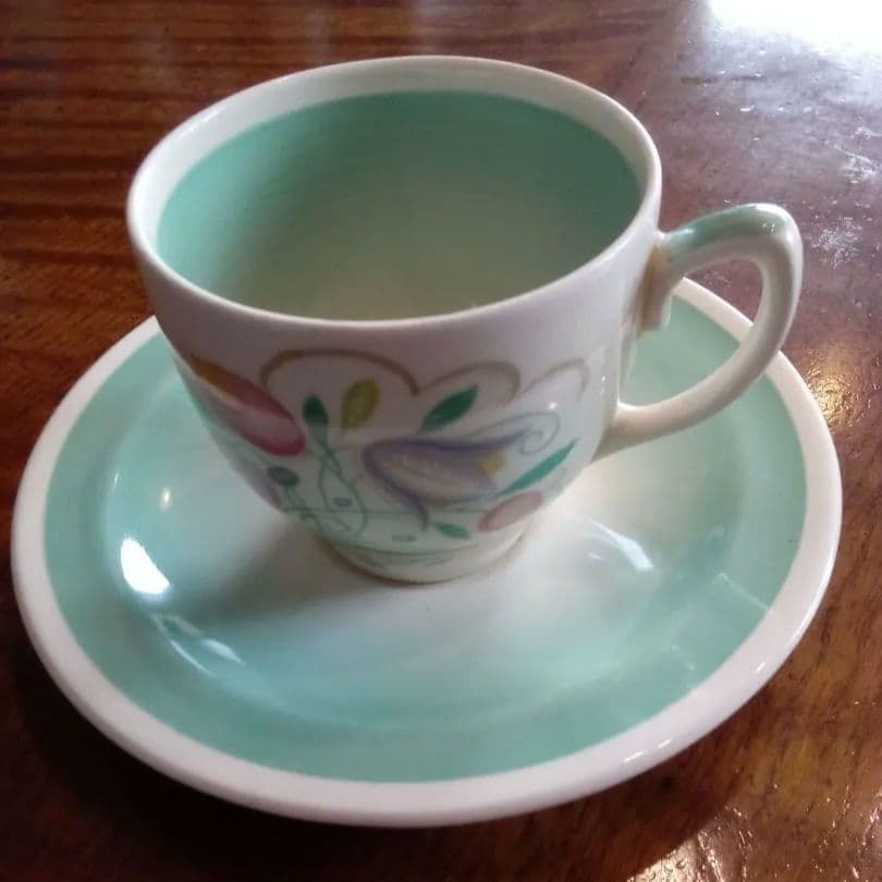 イギリス ス—ジ—•ク—パ― デミタスコーヒーカップ&ソ—サ—